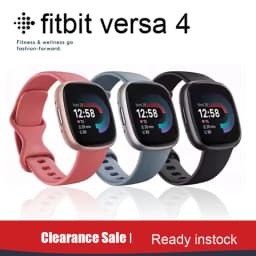 Fitbit Versa 4 Smart Watch Built-in GPS Activity Tracker Heart Rate Tracker Sleep Pressure Monitoring Waterproof Smartwatch