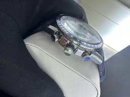 OMAYS Men's Luxury Sport Watch, 50th Anniversary Edition, Blue Nylon Band,Chronograph Quartz Wristwatch