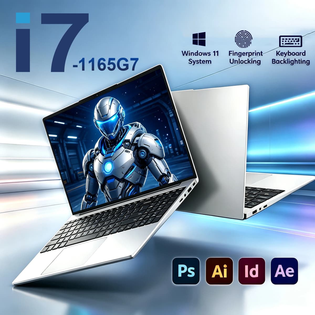 2026 Laptop Computer Windows 11 Pro Intel Core I7 1165G7 Notebook PC 16GB RAM 512GB 1TB 2TB SSD 1080P Office Study Computer PC