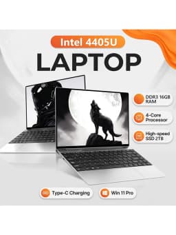 Portable Laptop Intel 4405U 14.1 inch 16GB LPDDR3 RAM 512GB 1TB 2TB SSD Windows 11 Pro Notebook Wifi6 IPS 1080P Notebook PC