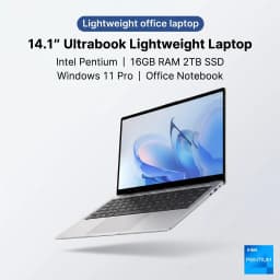 New Ultra Slim Laptop 14.1" 16Gb Ram 2Tb Ssd Intel 4405U Gaming Pc 1920*1080 Display Office Study Computer Pc Windows 11 Pro