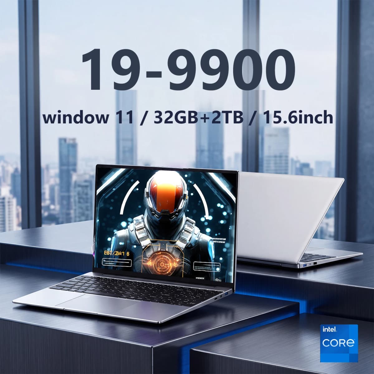 LENO 15.6 ” Laptop Intel I9 9900 Windows 11 Laptops 16GB 32GB RAM 256GB 1TB 2TB SSD Portable Notebook Computer Gaming Office Leisure PC 1920*1080 HD 4K