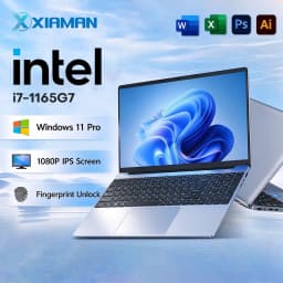 15.6" Laptop Computer Intel Core I7 1165G7 Windows 11 Pro Portable Notebook PC 16GB RAM 1TB 2TB SSD Backlight Office Study Laptops Gaming