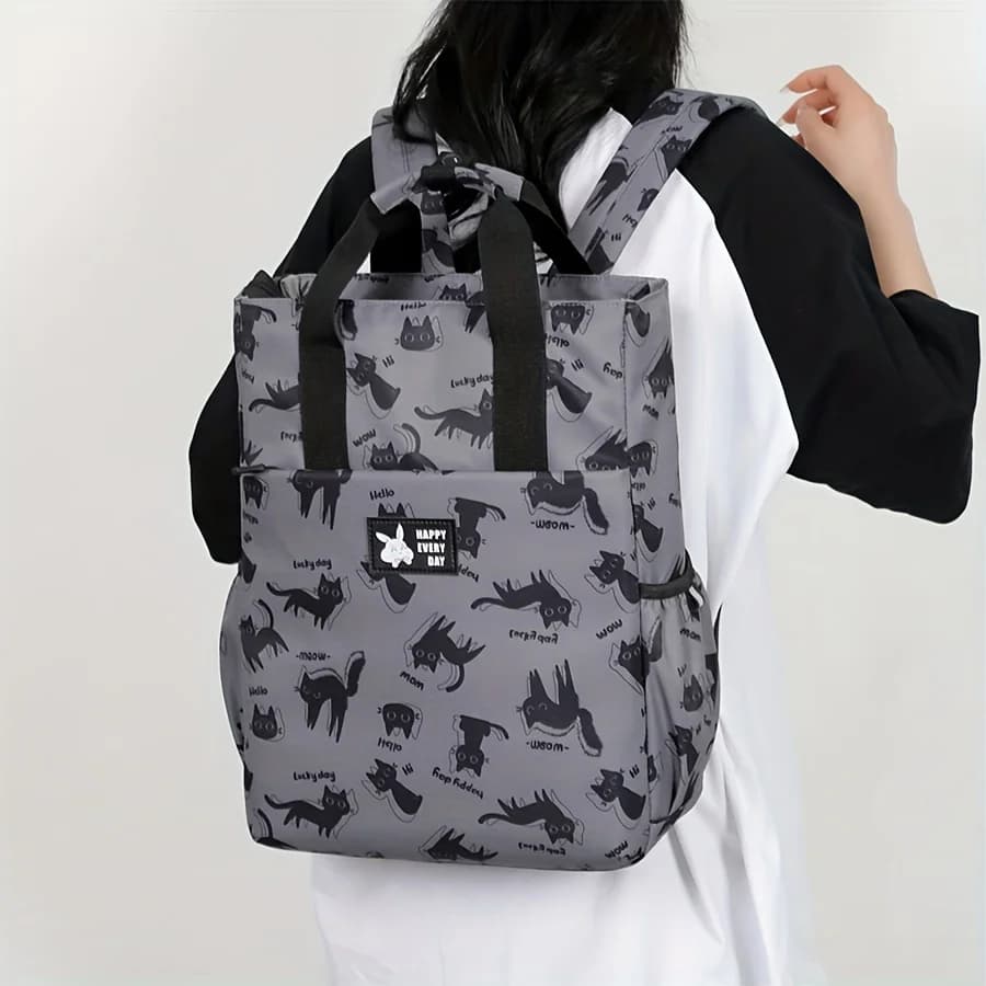 15.6 Inch Business Cartoon Backpack, Conference Travel Bag, Student Schoolbag, Multifunctional Laptop Bag, Backpacks
