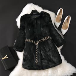 Hot Sale Women Brand Winter 100% Genuine Real Rabbit Fur Coat Natural Warm Rabbit Fur Jacket Lady Fashio Long Real Fur Outerwear