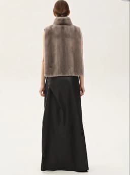 2025 Women's New Mink Fur Shawl Genuine Mink Fur Vest