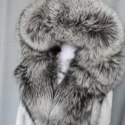 FURTJY Natural Fur Real Fur Coat Lexus Natural Rabbit Fur Coat Woman Fox Fur Collar Thick Warm Overcoat Luxury Outerwear