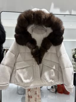 OFTBUY Warm Big Natural Fur Collar Hooded Coat Women New Winter Short Puffer Clothing Fashion Jacket with Fur for Female