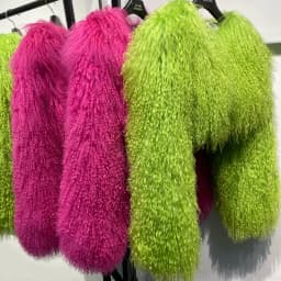 YOLOAgain Plus Size 8XL Women's Real Mongolia Sheep Fur Jacket Cropped Jacket Streetwear