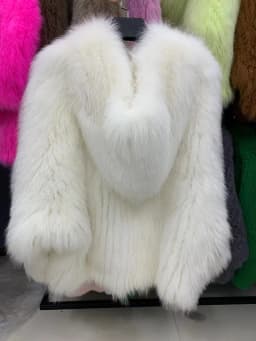 FURTJY New Style Jackets Autumn Winter Luxury Knitted Fur Coat Women Double Long Sleeve Woven Liner Fashion Real Fox Fur Coat