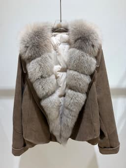 Winter Warm Women Real Fox Fur Collar Down Jacket Outerwear Casual Goose Down Coat Puffer Jacket Streetwear Female Overcoat