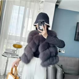 BEIZIRU Women's Sleeveless Real Fur Vest Winter Fashion Luxury Natural Vest