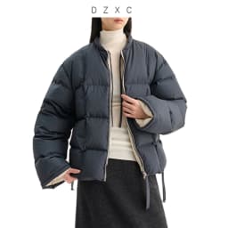 2026 Winter Short Puffer Jacket for Women, Petite Coat, White Duck Down, Thickened for Warmth