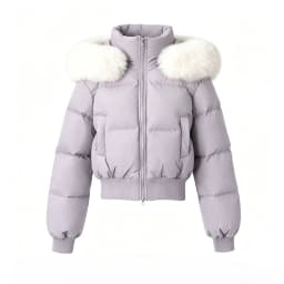 Korean Sweet Solid Faux Fur Hooded Coat Women Y2k Vintage Slim Cotton Coat Autumn Winter Casual Warm Long Sleeve Outerwear New