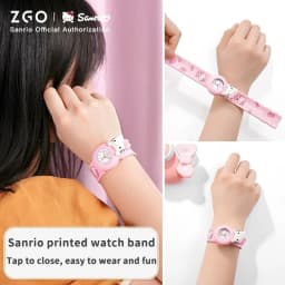 ZGO Sanrio Cinnamoroll Kids Watch, Unisex, Silicone Strap, Cute Waterproof Glow-in-the-Dark Watch for Children 307