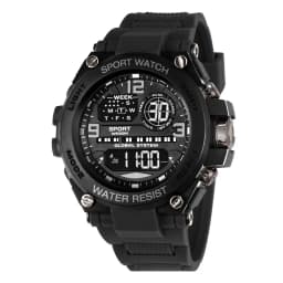 Men's Electronic Wristwatch Outdoor Multifunction Sports LED Digital Watch Waterproof Luminous Alarm-clock Stopwatch for Man