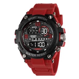 Men's Electronic Wristwatch Outdoor Multifunction Sports LED Digital Watch Waterproof Luminous Alarm-clock Stopwatch for Man