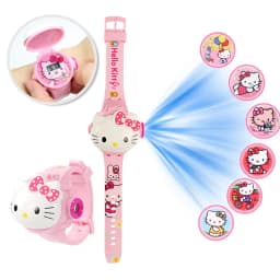 Fashion Projection Hello Kitty Children Watches Silicone Strap Cute Kuromi Girls Watch Kids Student School Gift Relogio Infantil