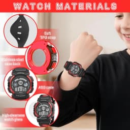 Socico Student Sport Watches For Kids Colorful Electronic Watches Waterproof Clock Children Digital Watch For Boys Girls