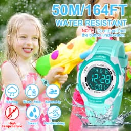 Socico Fashion Kids Sports Watches 7-colors Luminous Multifunction LED Digital Watch Boys and Girls Student Children's Watches