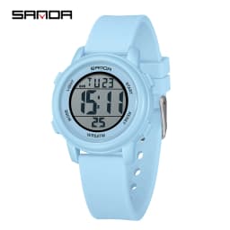SANDA 9518 New Digital Watch Men Women Sport Wristwatch Top Brand Luxury LED Stopwatch Waterproof Male Girl Electronic Clock