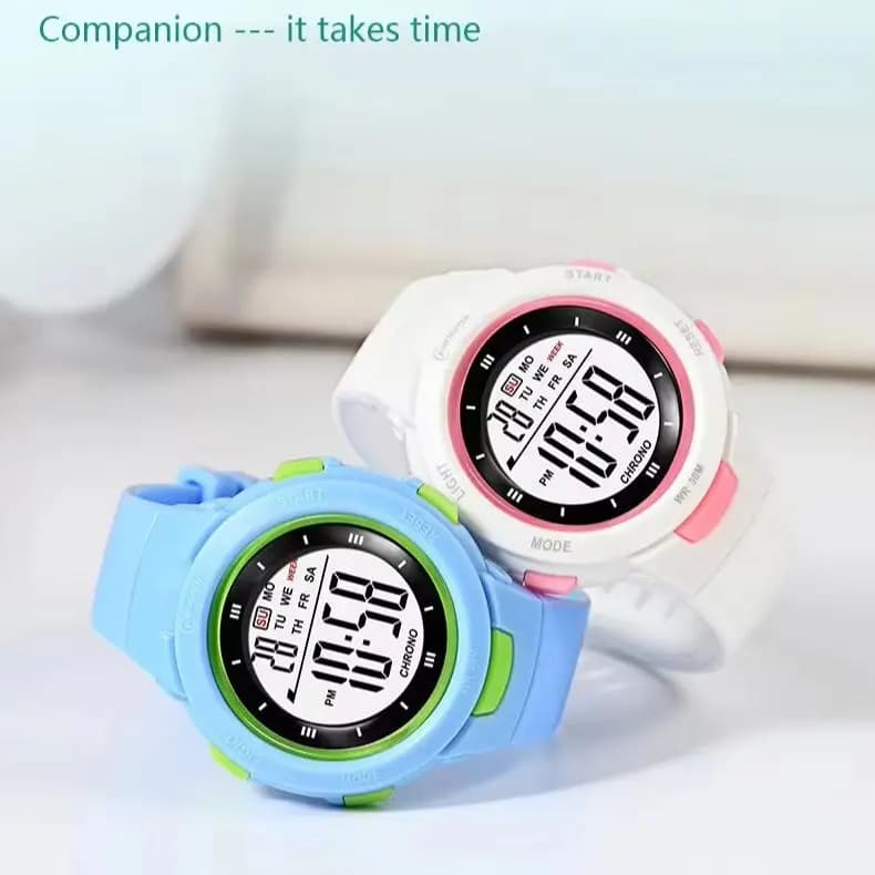 Kids Watches Fashion Luminous Waterproof Alarm Clock Smart Watches Boys and Girls Student Electronic Watch Gift UTHAI CE49