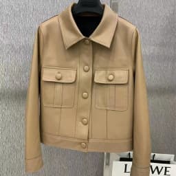 Short Genuine Leather Jacket Women's Collar Sheepskin Workwear Outerwear Autumn 2026 New Arrival Chinese Production