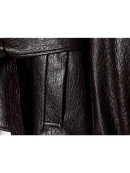 Women's Leather Jacket Fashion Loose Fit Faux PU Short Coat New Female Stand Collar Streetwear Casual Black Long Sleeve Jacket