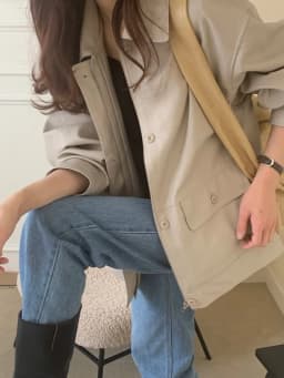 Early Autumn Loose Slimming PU Leather Zipper Pocket Jacket Women Casual Style Long Sleeve Regular Length Fashion Outerwear