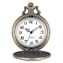 Hot Vintage Quartz Analog Pocket Watch Gift Unisex Arabic Numerals Dial Retro Pendant Necklace Pendant Clock Women Timepiece