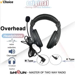 Walkie Talkie Headset Baofeng UV17 Pro Headphone K Type Quansheng UVK58 5RPlus M Type For Motorola GP88 GP68 Radios Accessories