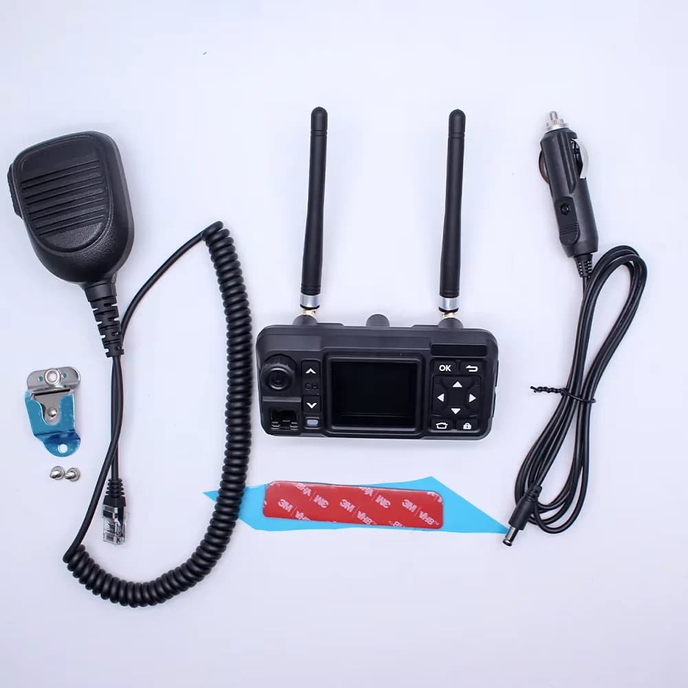 HONGXUN Zello POC Mini Car Radio 4G Network Vehicle Walkie Talkie Dual PTT Vehicle Two Way Radio