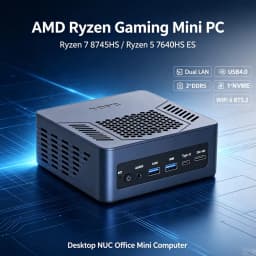 Topton AMD Ryzen 7 8745HS Ryzen 5 7640HS ES Gaming Mini PC Dual LAN USB4.0 2xDDR5 WiFi6 BT5.2 Desktop NUC Office Mini Computer