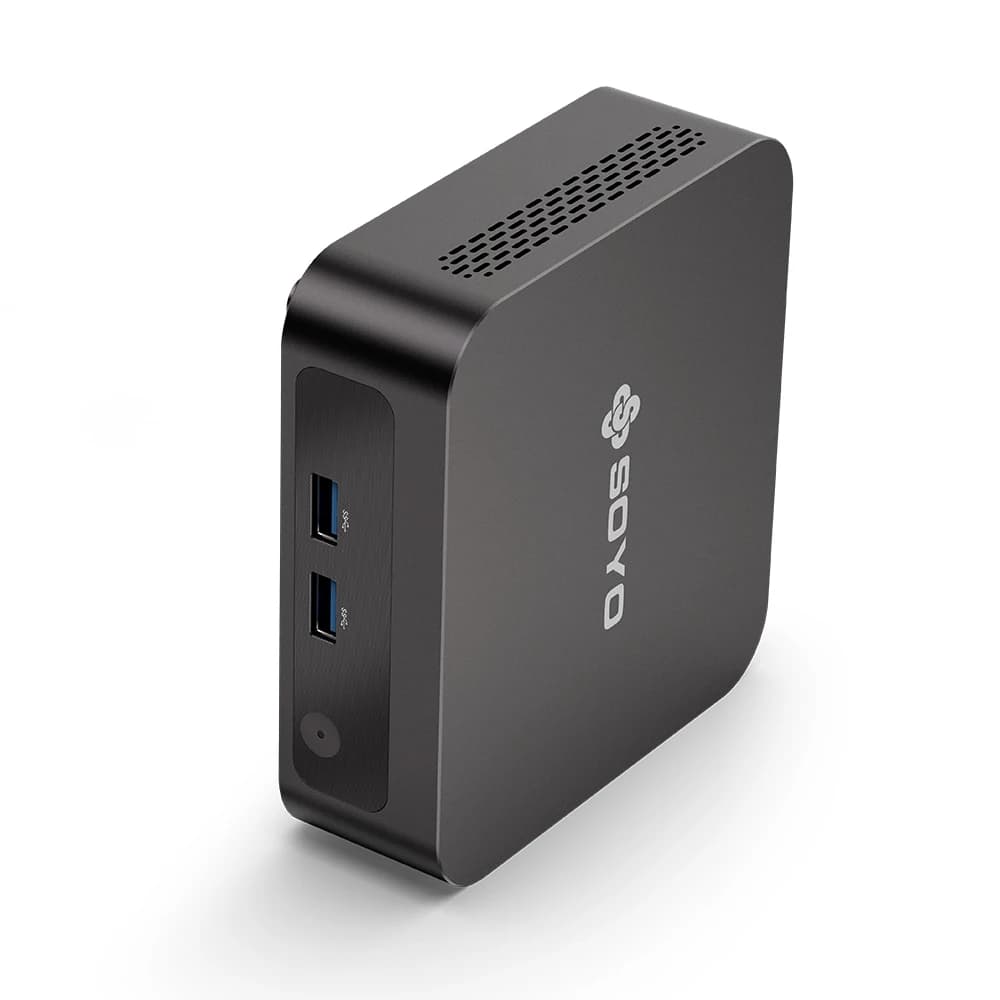SOYO Y5 Mini PC 8G RAM 128G SSD ROM Intel Core i3 4th CPU Mini Computers HD*2 Dual 4K Display Type-C/WiFi 5/BT Mini Desktop PC