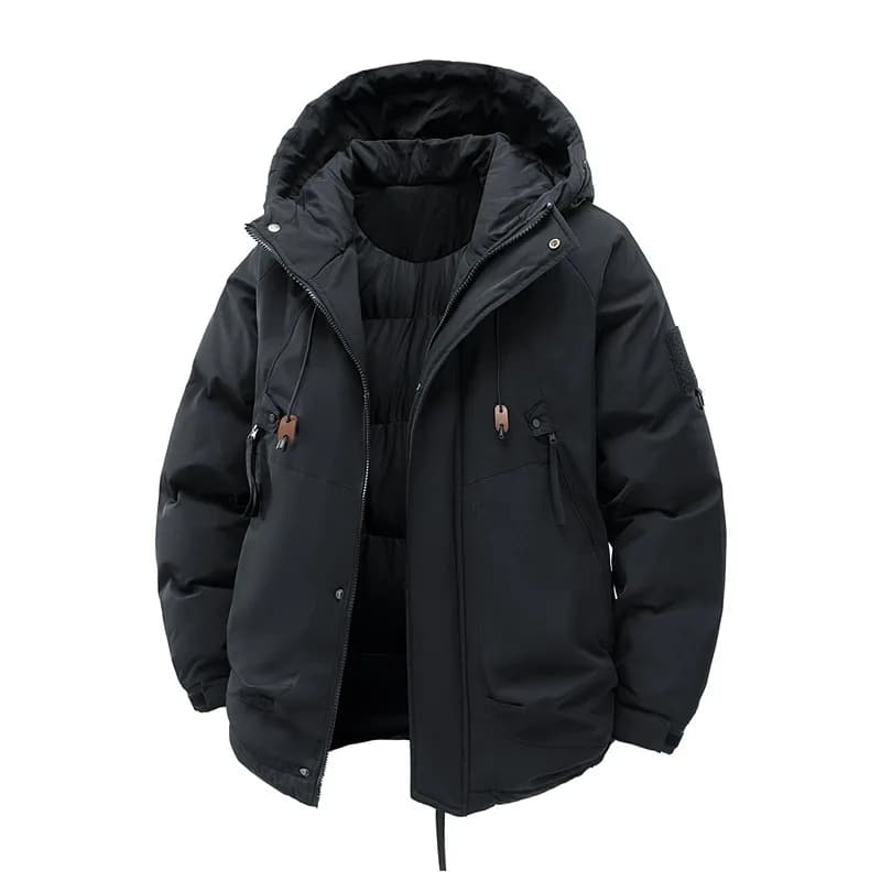 Winter Warm Parkas Men High Quality Windproof Hooded Casual Outdoor Jackets Male Solid Thick Cargo CottonPadded Outwear Coats