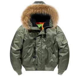 Military Fur Collar Hood Warm Tactical Bomber Winter Jackets Men Hooded N2B Outwear Coats Windproof Flight Pilot Jackets