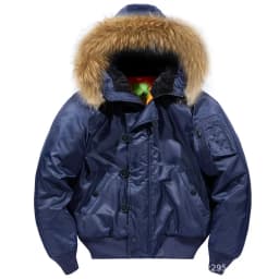 Military Fur Collar Hood Warm Tactical Bomber Winter Jackets Men Hooded N2B Outwear Coats Windproof Flight Pilot Jackets