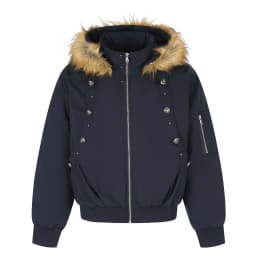 PFHQ Hooded Faux Fur Collar Male Padded Jacket Metal Button Rib Cuff Hem Loose Warm Winter Men Streetwear Coat 21P5311