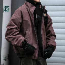 Autumn Winter New Style Pure Color American Retro Trendy Workwear Collared Men's Casual Handsome Fashionable Versatile Jacket
