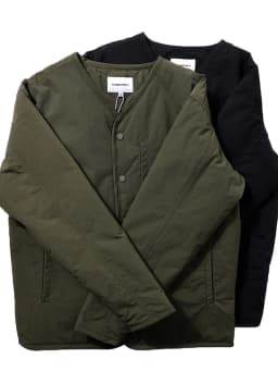 Loose Fit Men's Cotton Jacket Outdoor V-Neck Layering Warmth Poly Fiber Standard Size Casual Style Thickened Autumn Winter Coat