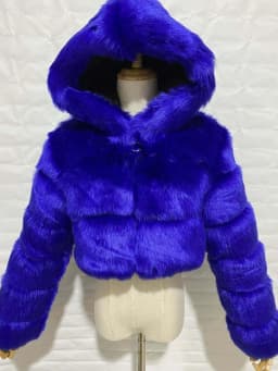 Women Faux Fox Fur Coats Short Work Fur Jackets Spliced Hooded Long Sleeves Thick Warm Fur Loose Y2k Casual 2025 Autumn Winter