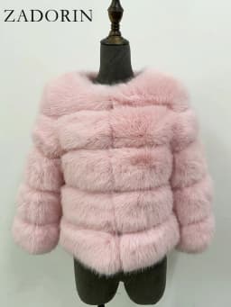 ZADORIN Children Faux Fox Fur Coat Winter Fashion Long Sleeve Warm Kids Fur Coats Outerwears Fake Fur Jacket Children Clothes