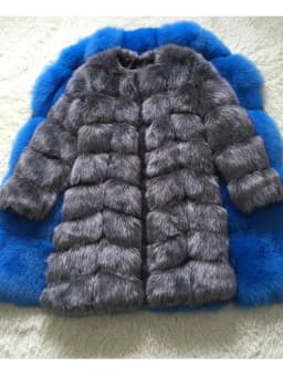 ZADORIN Europe Fashion 90cm Long Trench Coats Faux Fox Fur Coat Women Luxury Fur Splicing Warm Fluffy Fur Jacket Winter Overcoat