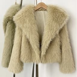DEAT Winter 2026 Fashion Faux Fox Fur Coat For Women Elegant High-end Solid Color Short Warm Loose Jackets Female 11C580