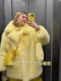 Furry Coat Women Warm Long Sleeve Loose Jacket Turn Down Collar Cardigan Solid Thick Faux Fur Coats Elegant Autumn Winter