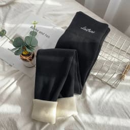 New Thickened Lamb Wool Leggings Women Autumn Winter High Waist Plus Velvet Keep Warm Pants Sexy Skinny Stretch Knitted Leggings