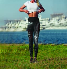 PLstar Cosmos Women Leggings Fashion 3D Printed Fenrir Wolf Tattoo Leggings Sexy Elastic Female Skinny Leggings Gothic DDK15