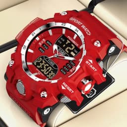LIGE Military Men Watches Waterproof Luminous Quartz Men's Wristwatch Dual Display Digital Sports Casual Calendar Watch For Man