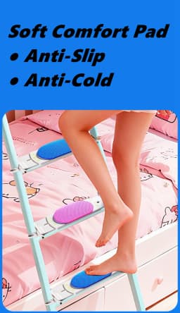 Bunk Bed Ladder Pad Non Slip Ladder Feet Foam Pad Easy to Install Professional Soft Comfort for Kids Bunk Bed Ladder Steps Cover