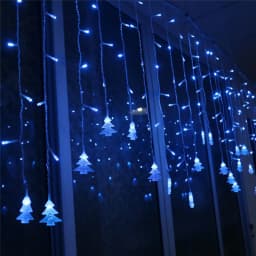 Christmas LED Garland Wedding Party Fairy Lights 5M LED Icicle Fairy String Light Remote Outdoor Curtain Garden Patio Decor
